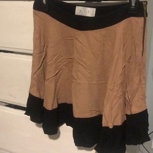 A.L.C. Gold and black skirt size 6